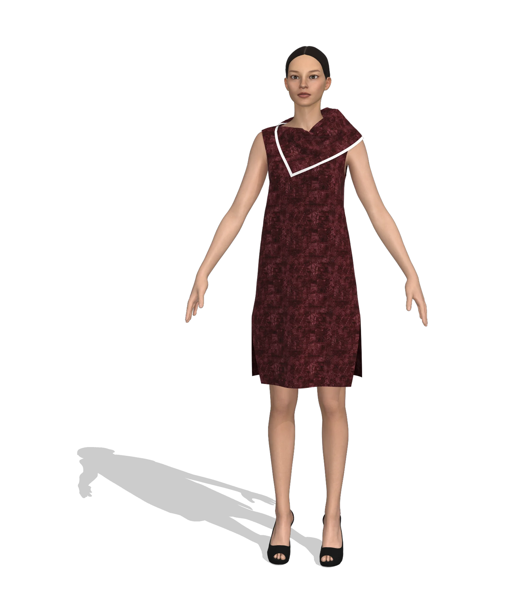 KDscion p152 sleeveless shift dress